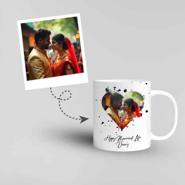 Wedding Day Image Printed Mug
