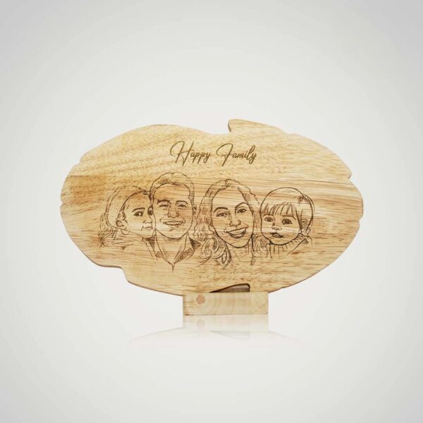 Engraved Wooden Photo Frame For Family