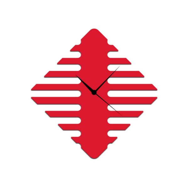 Personalized Red Clock