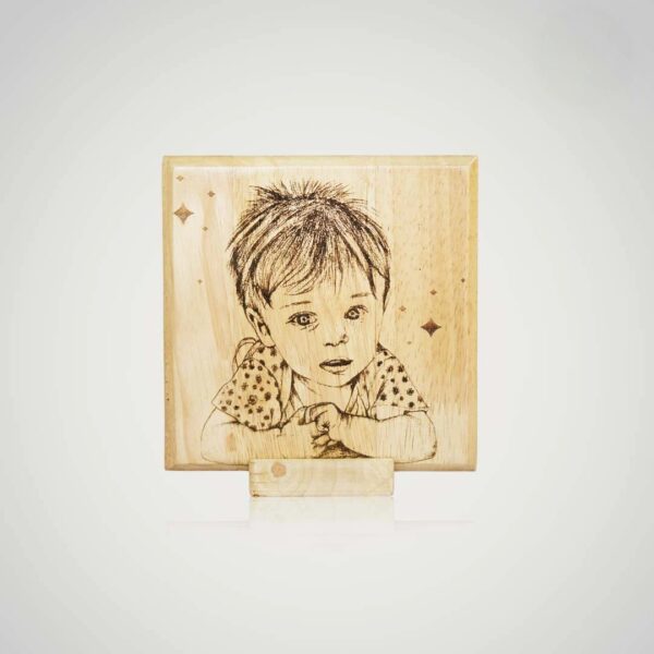 Personalized Engraved Wooden Kids Photo Frame