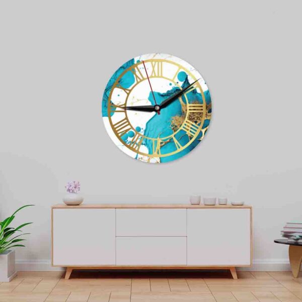 Resin Textured Acrylic Wall Clock