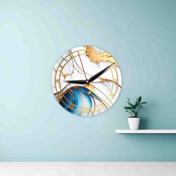 Resin Textured Acrylic Wall Clock