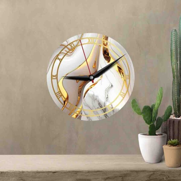 Resin Textured Acrylic Wall Clock