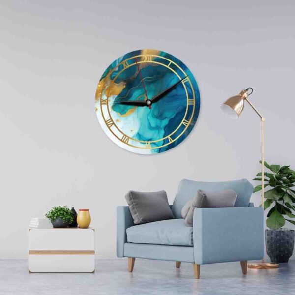 Resin Textured Acrylic Wall Clock