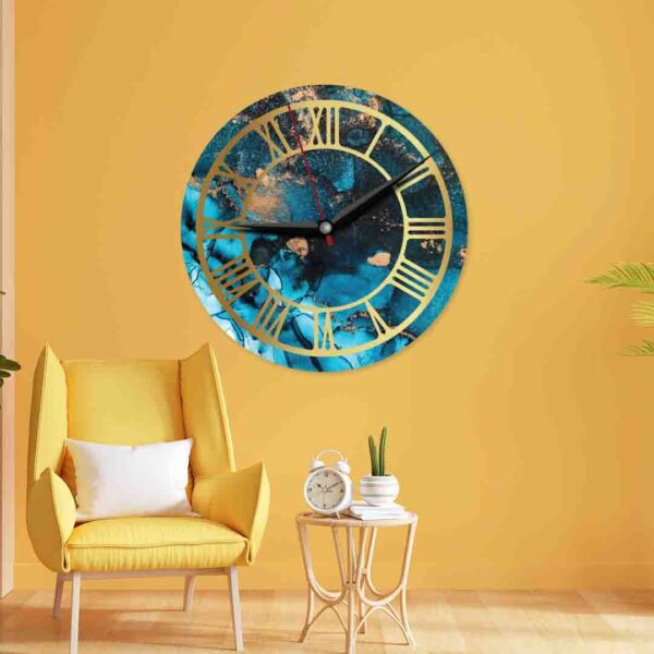 Resin Textured Acrylic Wall Clock