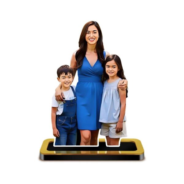 Mother & Kids Mini Me Caricature